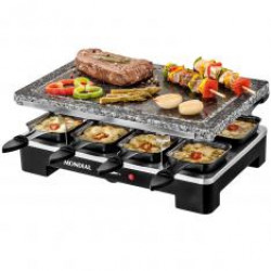 Plancha de piedra mondial le gourmet sg01 grill + raclette 1400w