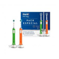Cepillo dental electrico oral - b pro 600 duo 2xcabezal cross action -  temporizador -  2xmangos