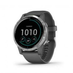 Smartwatch garmin sportwatch gps vivoactive 4 - f.cardiaca - barometro - gps - glonass - 45mm - bt - wifi - gris
