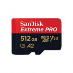 Tarjeta memoria sandisk micro secure digital 512gb sdhc extreme pro u3 uhs - i clase 10 a2