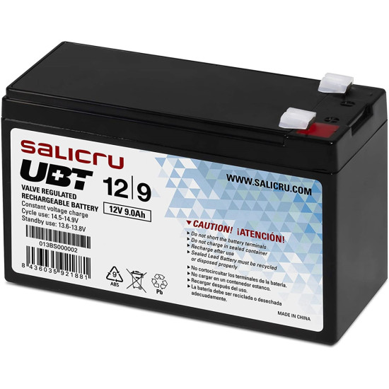 BATERIA AGM SALICRU COMPATIBLE SAIS 9AH Sai