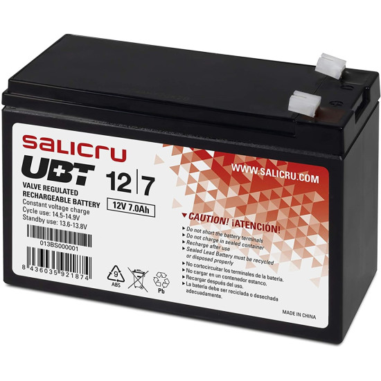 BATERIA AGM SALICRU COMPATIBLE SAIS 7AH Sai