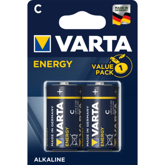 BLISTER PILAS VARTA ALCALINAS ENERGY LR14 Pilas