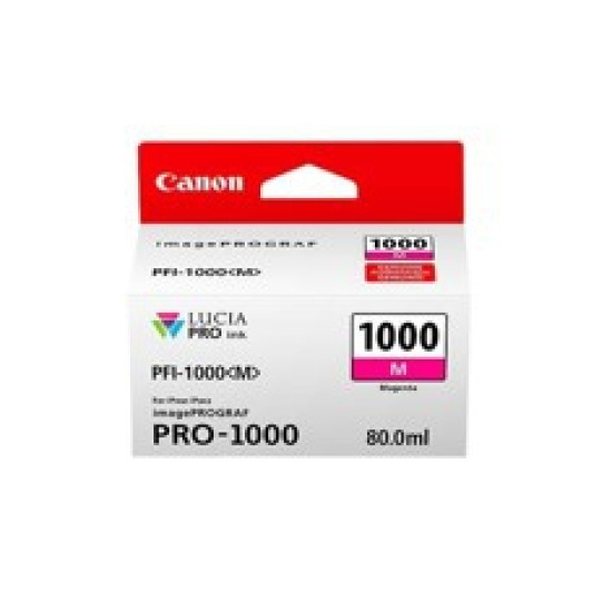 CARTUCHO CANON PFI - 1000 M MAGENTA PRO - 1000 Consumibles gran formato