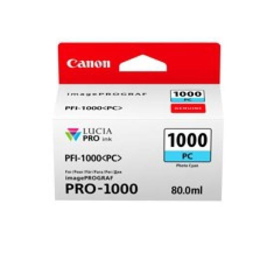 CARTUCHO CANON PFI - 1000PC FOTO CIAN PRO - 1000 Consumibles gran formato