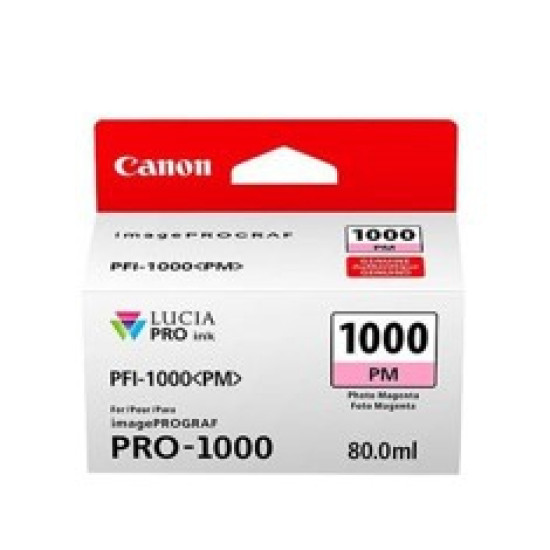 CARTUCHO CANON PFI - 1000PM FOTO MAGENTA PRO - 1000 Consumibles gran formato