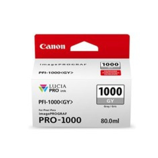 CARTUCHO CANON PFI - 1000GY GRIS PRO - 1000 Consumibles gran formato