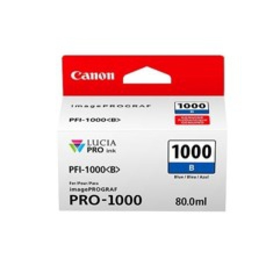 CARTUCHO CANON PFI - 1000B AZUL PRO - 1000 Consumibles gran formato