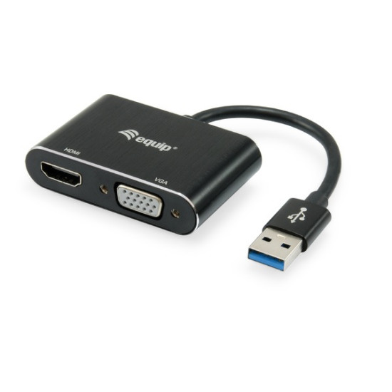 ADAPTADOR EQUIP USB 3.0 A VGA Convertidores