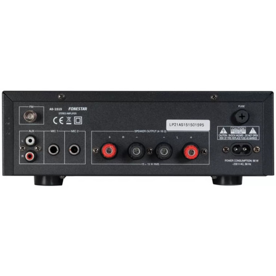 AMPLIFICADOR ESTEREO HIFI FONESTAR AS - 1515 BLUETOOTH Amplificadores