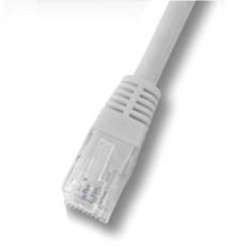 Cable red latiguillo rj45 utp cat6 0.25m gris