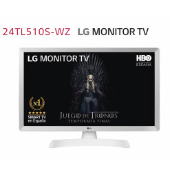 Monitor tv led lg 23.6pulgadas 24tl510s - wz 1366 x 768 hdmi usb dvb - t2 wifi smart tv blanco