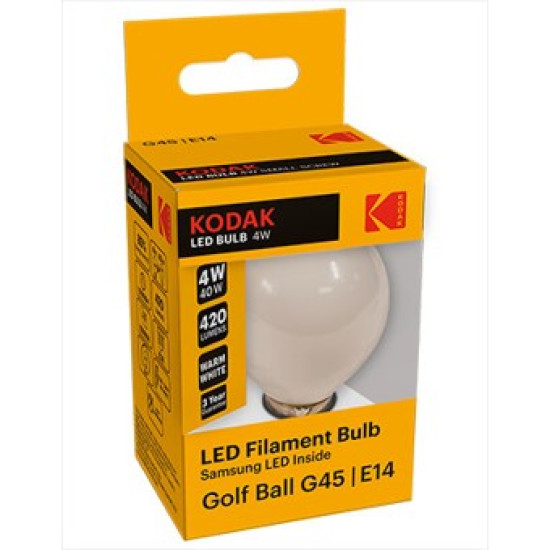 BOMBILLA LED KODAK FILAMENTO OPALO ESFERICA Bombillas led BOMBILLA LED KODAK FILAMENTO OPALO ESFERICA Bombillas led