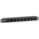 REGLETA EQUIP RACK 19 PULGADAS 1U 8 Regletas y alargadores REGLETA EQUIP RACK 19 PULGADAS 1U 8 Regletas y alargadores