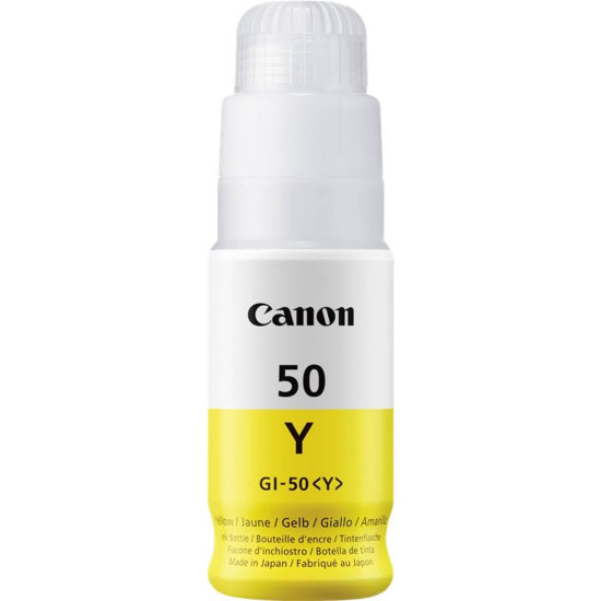 BOTELLA TINTA CANON GI - 50Y AMARILLO 70ML Consumibles impresión de tinta