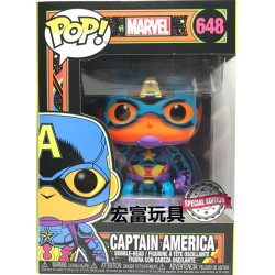FUNKO POP MARVEL BLACK LIGHT CAPITAN