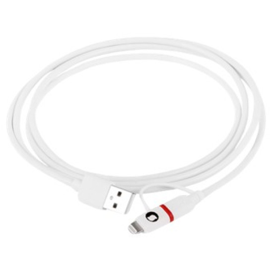 CABLE SILVER HT MICRO USB COMBO Cable de datos