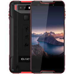 Telefono movil smartphone cubot quest rojo y negro - 5.5pulgadas - 64gb rom - 4gb ram - 12+2mpx -  8mpx - ip68 -   octa core - dual sim - 4g - huella y desbloqueo facial