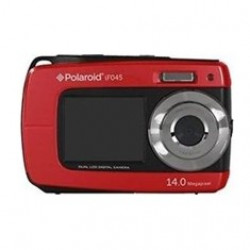 Camara digital polaroid if045 roja 14mp doble pantalla 2.7 - 1.8 sumergible 3mts