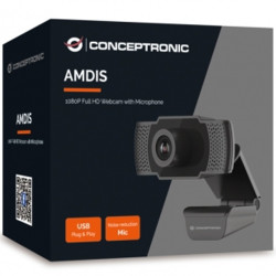WEBCAM FHD CONCEPTRONIC AMDIS01B 1080P USB