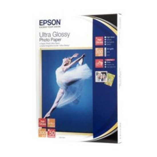 PAPEL EPSON C13S041944 ULTRA GLOSSY 13X18 Papel