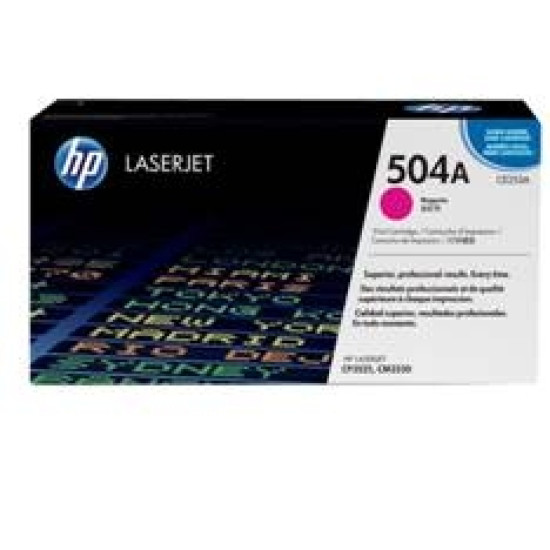 TONER HP 504A CE253A MAGENTA 7000 Consumibles impresión láser TONER HP 504A CE253A MAGENTA 7000 Consumibles impresión láser