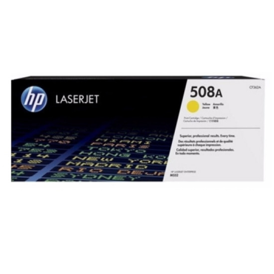 TONER HP 508A CF362A AMARILLO 5000 Consumibles impresión láser TONER HP 508A CF362A AMARILLO 5000 Consumibles impresión láser