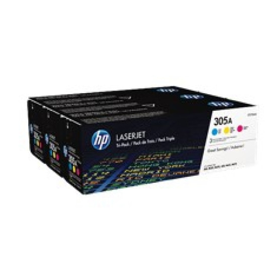 PACK TONER CF370AM 305A CIAN - MAGENTA - AMARILLO Consumibles impresión láser