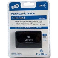 LECTOR EXTERNO COOLBOX TARJETAS DNI SIM
