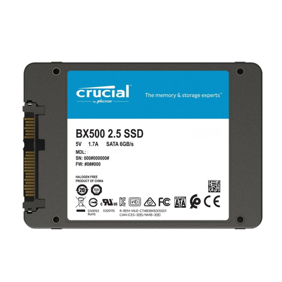 DISCO DURO INTERNO SSD CRUCIAL BX500 Discos duros internos DISCO DURO INTERNO SSD CRUCIAL BX500 Discos duros internos