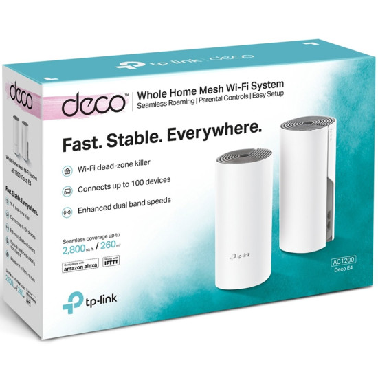 WIFI MESH DECO E4 AC1200 TP Extensores de red WIFI MESH DECO E4 AC1200 TP Extensores de red