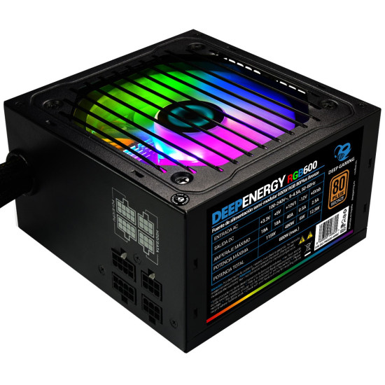 FUENTE ALIMENTACION COOLBOX DEEP ENERGY RGB600 Fuentes de alimentación FUENTE ALIMENTACION COOLBOX DEEP ENERGY RGB600 Fuentes de alimentación