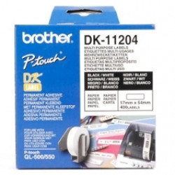 ETIQUETAS PAPEL PRECORTADA BROTHER DK11204 17