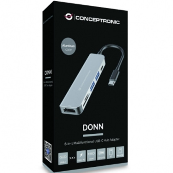 ADAPTADOR HUB 6 EN 1 CONCEPTRONIC Dockings y hubs