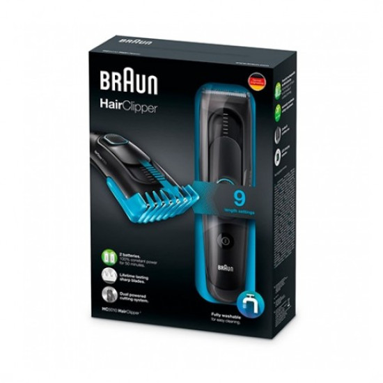 CORTAPELOS BRAUN HC5010 NEGRO 9 AJUSTES Cortapelos CORTAPELOS BRAUN HC5010 NEGRO 9 AJUSTES Cortapelos