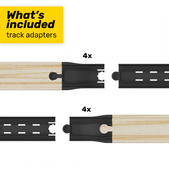 COMPLEMENTO INTELINO ADAPTADORES PISTAS MADERA TREN Robotica