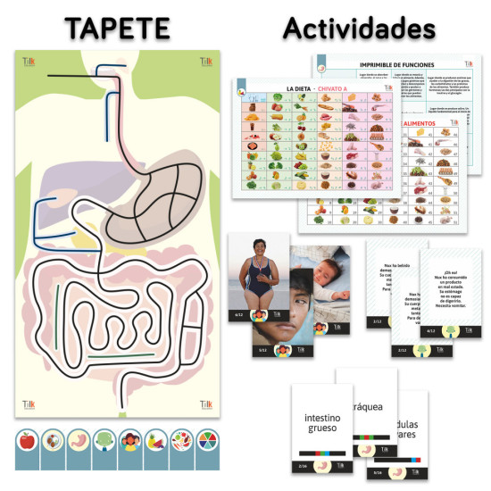 PACK APARATO DIGESTIVO TILK OZOBOT TAPETE Robotica