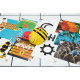 TAPETE BLANCO BEE - BOT + TARJETAS TAPETE Robotica TAPETE BLANCO BEE - BOT + TARJETAS TAPETE Robotica