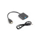 ADAPTADOR LANBERG HDMI MACHO VGA Convertidores ADAPTADOR LANBERG HDMI MACHO VGA Convertidores