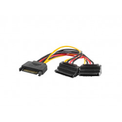 CABLE ALIMENTACION LANBERG SATA MACHO 2X