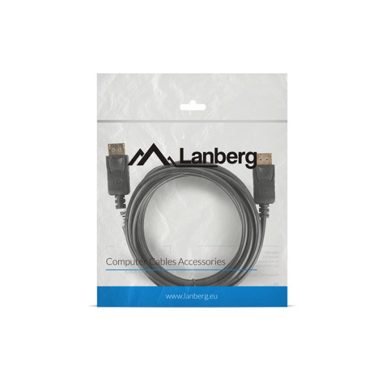 CABLE DISPLAYPORT LANBERG MACHO MACHO 4K Cables audio - vídeo