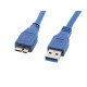 CABLE USB LANBERG 3.0 MACHO MICRO Cable de datos CABLE USB LANBERG 3.0 MACHO MICRO Cable de datos
