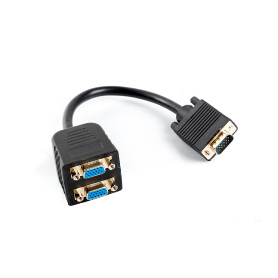 ADAPTADOR LANBERG VGA VGA X2 20CM Convertidores