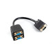 ADAPTADOR LANBERG VGA VGA X2 20CM Convertidores ADAPTADOR LANBERG VGA VGA X2 20CM Convertidores