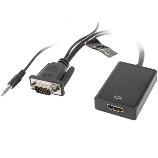 ADAPTADOR LANBERG VGA MACHO+AUDIO 3.5MM JACK Convertidores ADAPTADOR LANBERG VGA MACHO+AUDIO 3.5MM JACK Convertidores