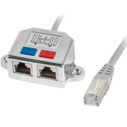 ADAPTADOR LANBERG SPLITTER ETHERNET FTP RJ45