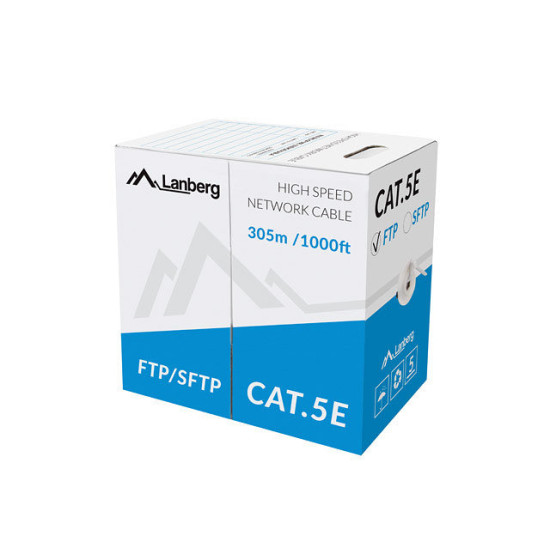 BOBINA CAT.5E LANBERG FTP RJ45 SOLIDO Cables de red