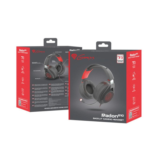 AURICULARES GAMING GENESIS RADON 610 USB Auriculares AURICULARES GAMING GENESIS RADON 610 USB Auriculares
