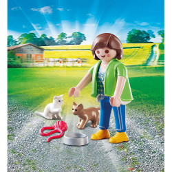 PLAYMOBIL MUJER CON GATITOS