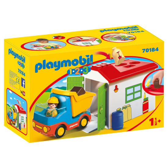 1.2.3 CAMIÓN CON GARAJE Playmobils